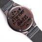 Wood Watch for Men, Personalized Mens Wooden Watch, Engraved Watch, Valentines Day Gift for Him, Anniversary Gift for Him, Birthday Gift for Husband, Fiancé