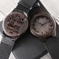 Wood Watch for Men, Personalized Mens Wooden Watch, Engraved Watch, Valentines Day Gift for Him, Anniversary Gift for Him, Birthday Gift for Husband, Fiancé
