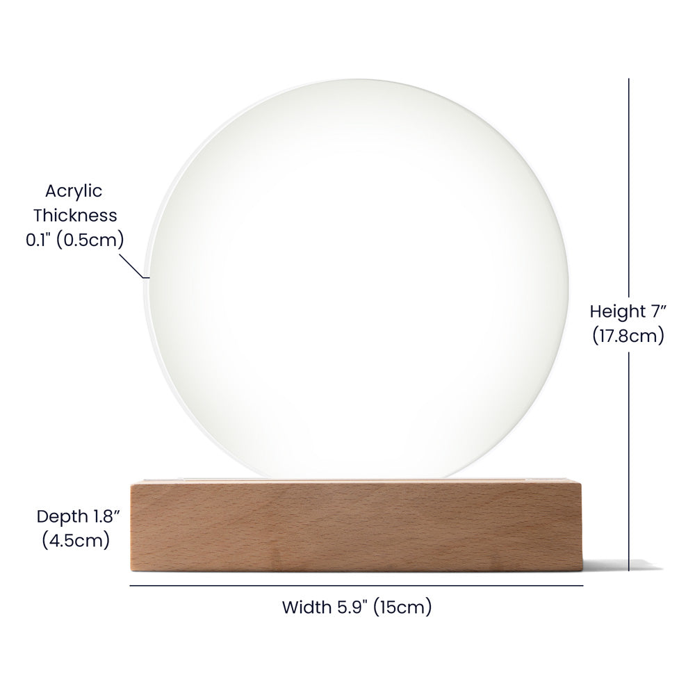 Decorative Acrylic Light - Our First Christmas as Mr and Mrs - Gift for Wife or Husband or Newlyweds - Personalizable