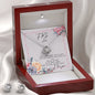 Love Knot Necklace and Earrings on Floral Design To My Love