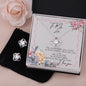 Love Knot Necklace and Earrings on Floral Design To My Love
