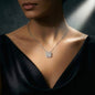 Connected Heart Necklace - Breathe in Peace Exhale Gratitude