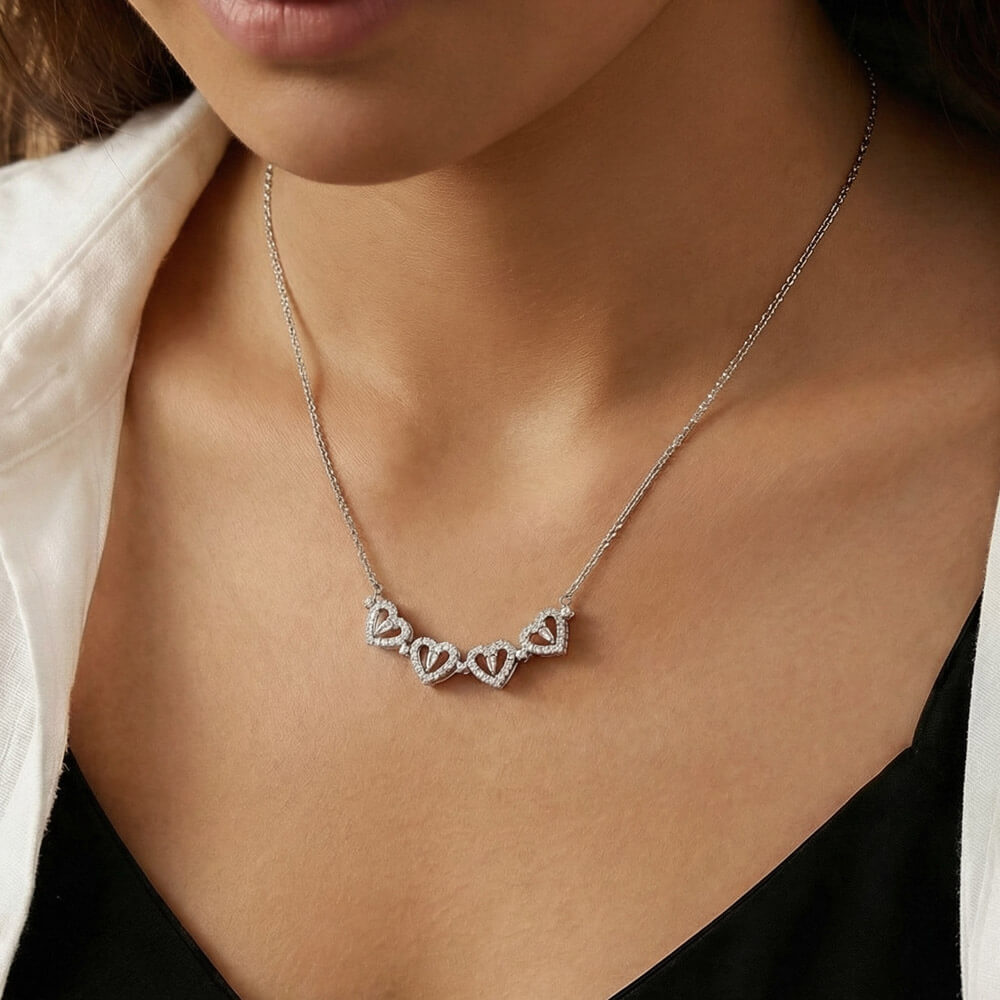 Wandering Hearts  Necklace