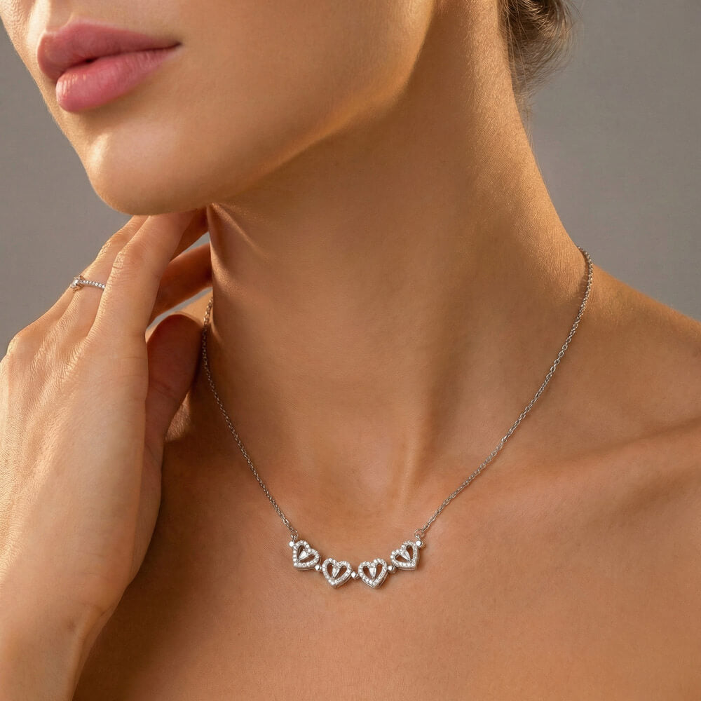 Wandering Hearts  Necklace