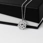 Connected Heart Necklace - Breathe in Peace Exhale Gratitude