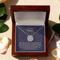 Connected Heart Necklace - Breathe in Peace Exhale Gratitude
