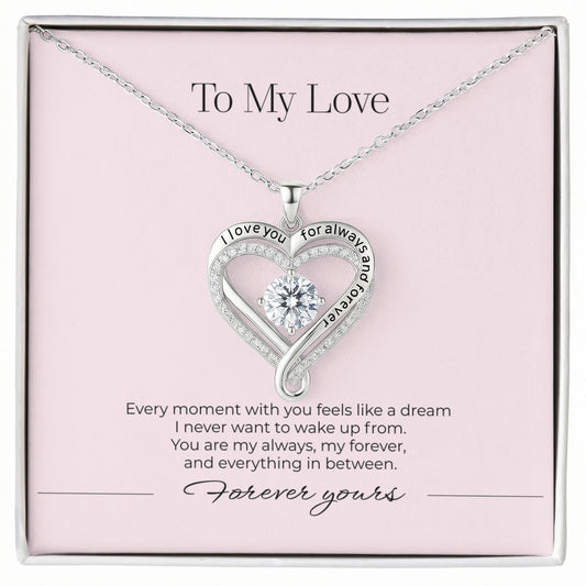 Always and Forever Heart Overlay Necklace
