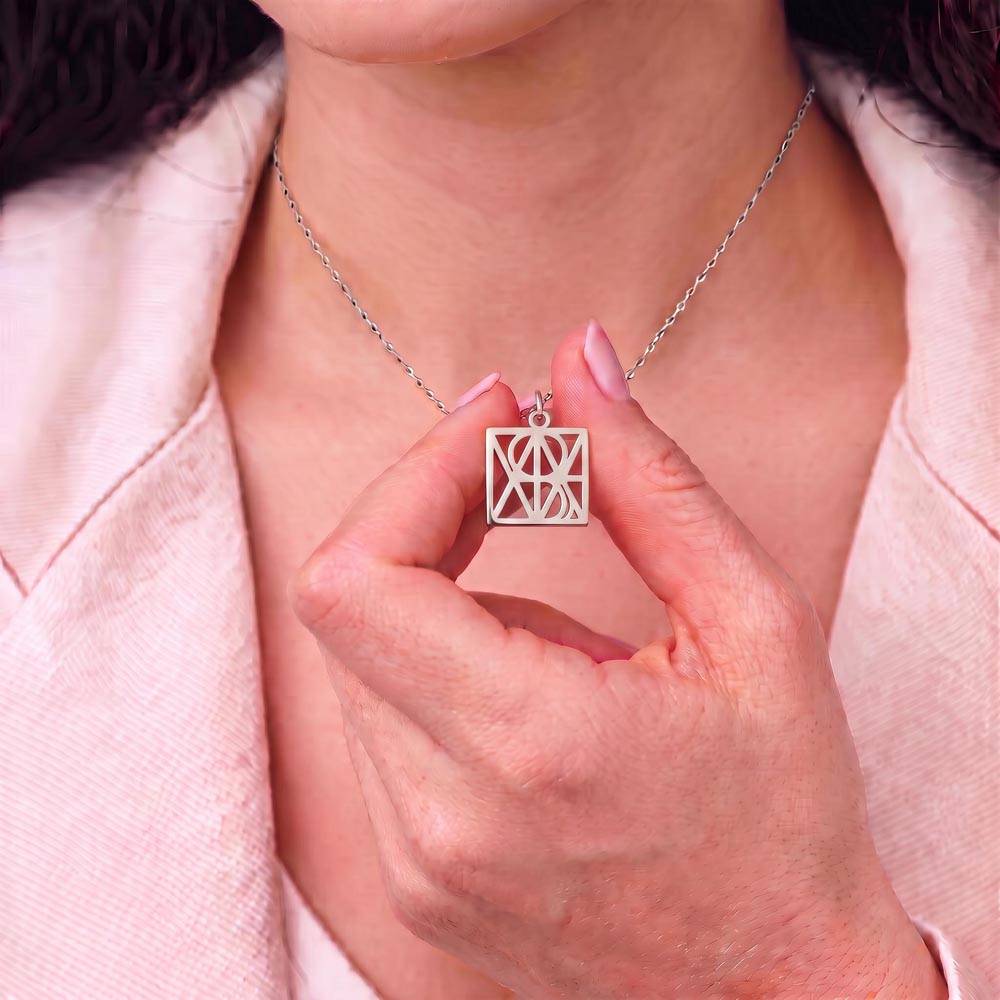 Personalized Geometric Name Necklace