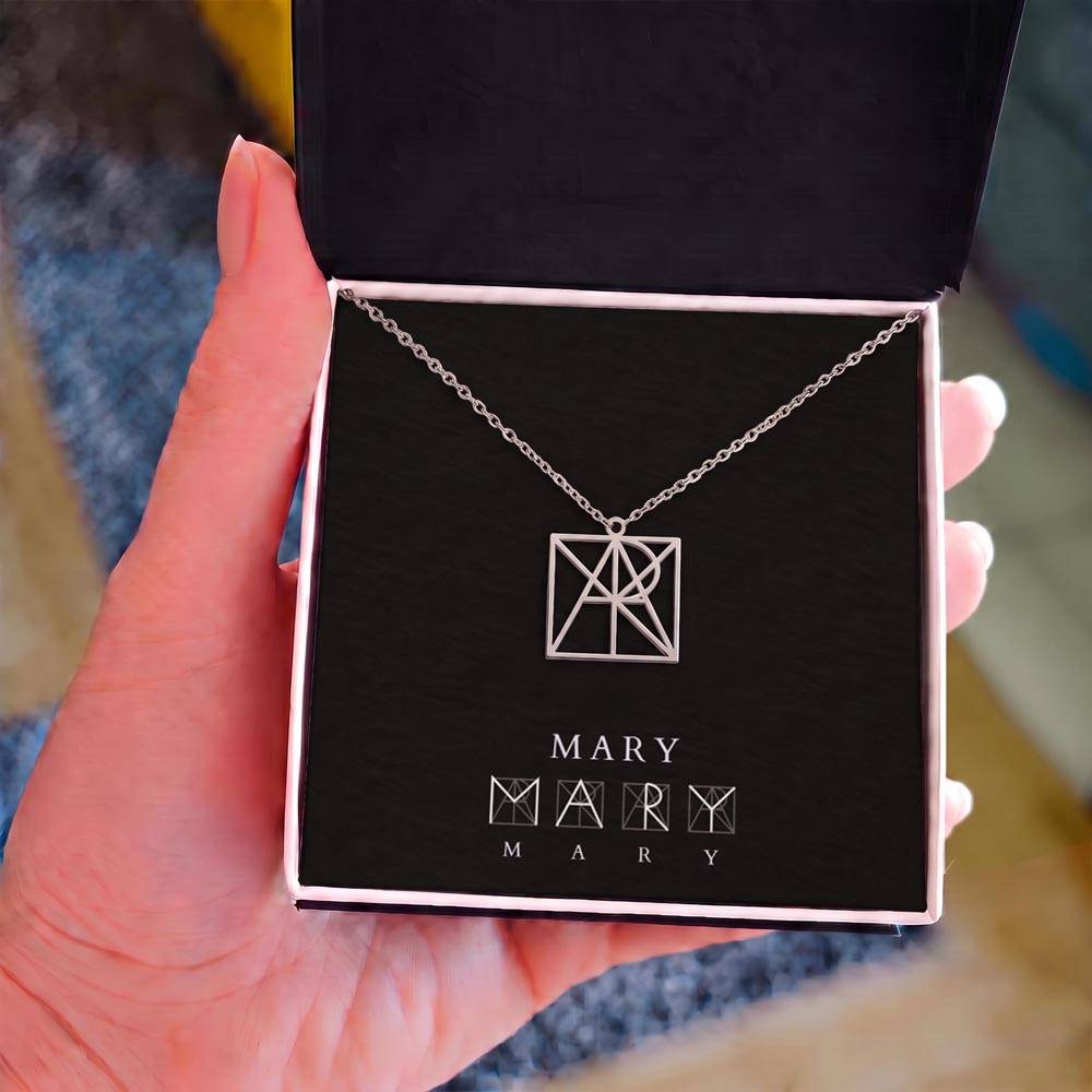 Personalized Geometric Name Necklace