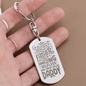 Personalized Key Chain - Dog Tag Design