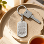 Personalized Key Chain - Dog Tag Design