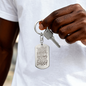 Personalized Key Chain - Dog Tag Design