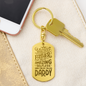 Personalized Key Chain - Dog Tag Design