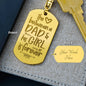 The love between dad dog tag egv