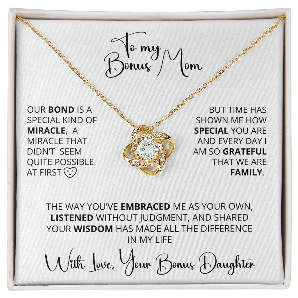 To My Bonus Mom – A Gift from the Heart perfect for Mother's Day, Birthday