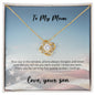 Love Knot Necklace - Son to Blue Star Mom