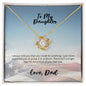 Love Knot Necklace - Dad to Daughter in Uniform
