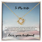 Love Knot Necklace - First Christmas Deployed