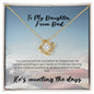 Love Knot Necklace - Deployed Dad to Daughter