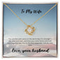 Love Knot Necklace -- Husband to Dispatcher Wife