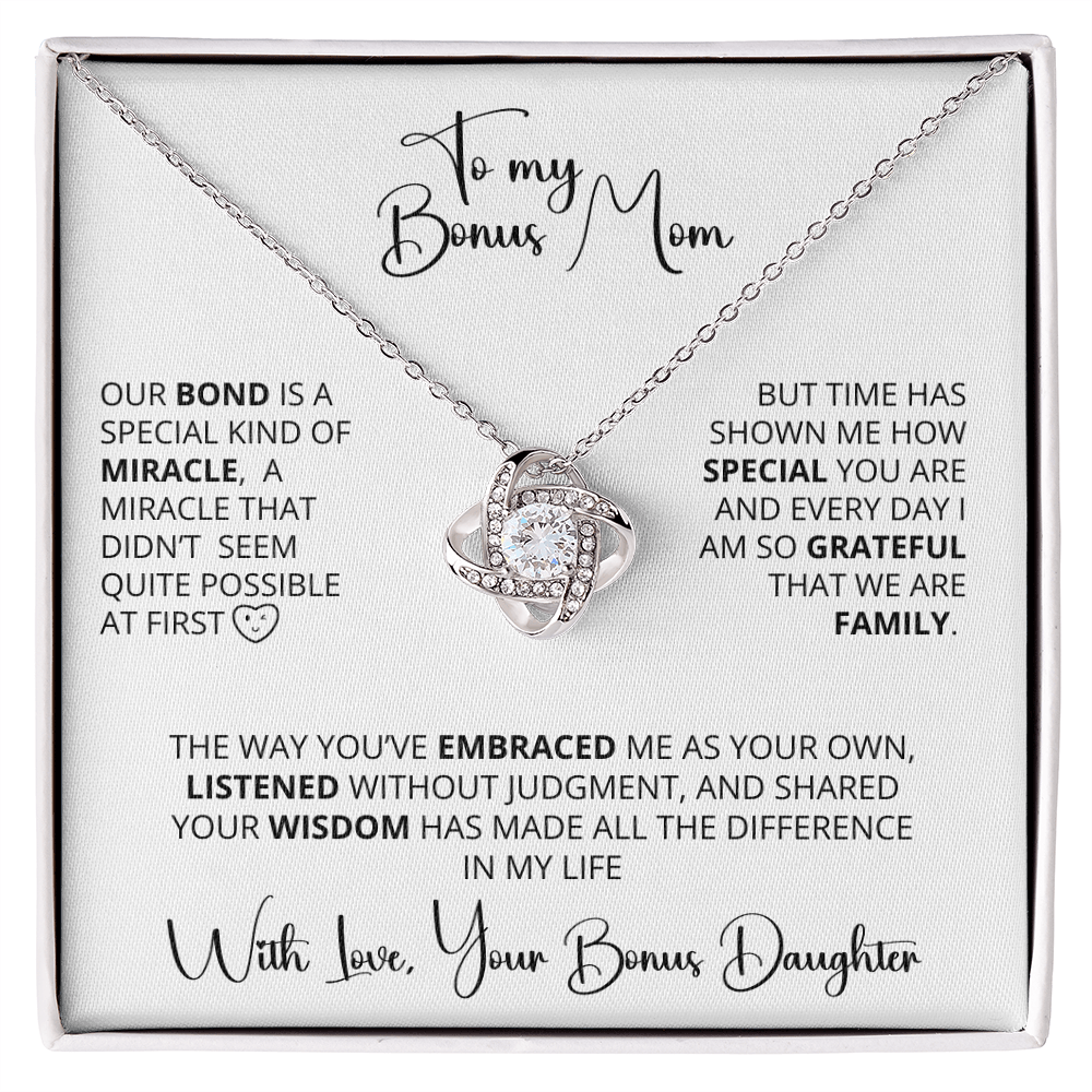 To My Bonus Mom – A Gift from the Heart perfect for Mother's Day, Birthday