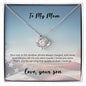 Love Knot Necklace - Son to Blue Star Mom