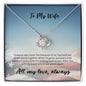 Love Knot Necklace - Deployed Husband to Wife