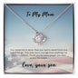 Love Knot Necklace -- Deployed Son to Mom
