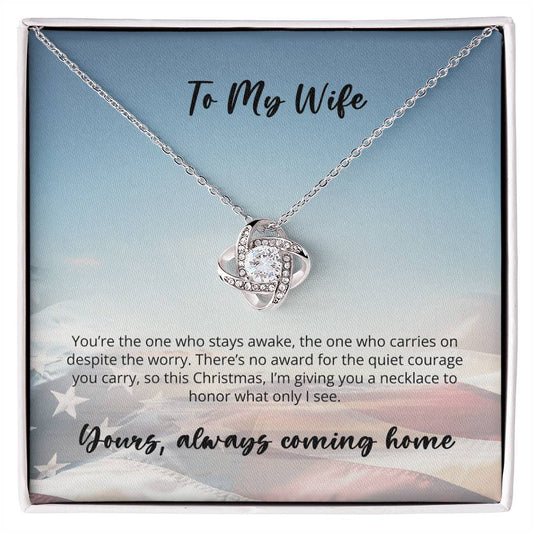 Love Knot Necklace  - Police Husband to Wife
