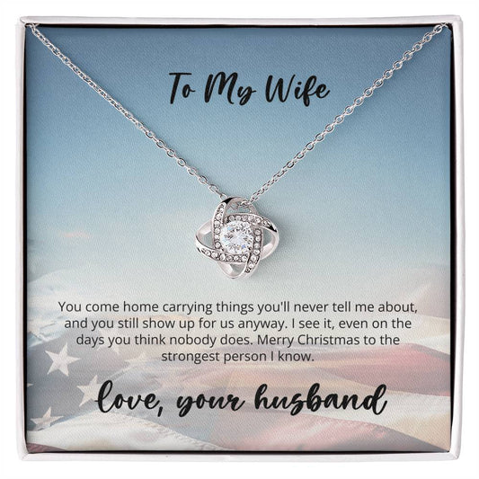 Husband to Medical Wife - Love Knot Necklace