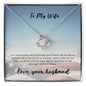 Love Knot Necklace - Husband to Medical Wife
