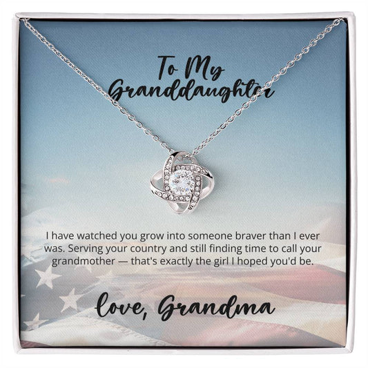 Love Knot Necklace - Grandma to granddaughter serving