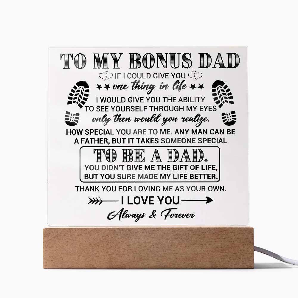 To my Bonus Dad