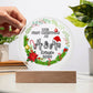 Our First Christmas Decoration - Acrylic LED Perfect gift for Wife, Husband, Newlyweds