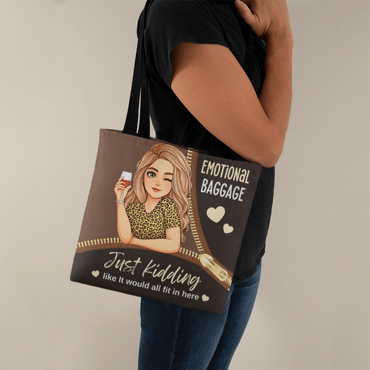 Personalized "Emotional Baggage" Humorous Tote Bag - 2