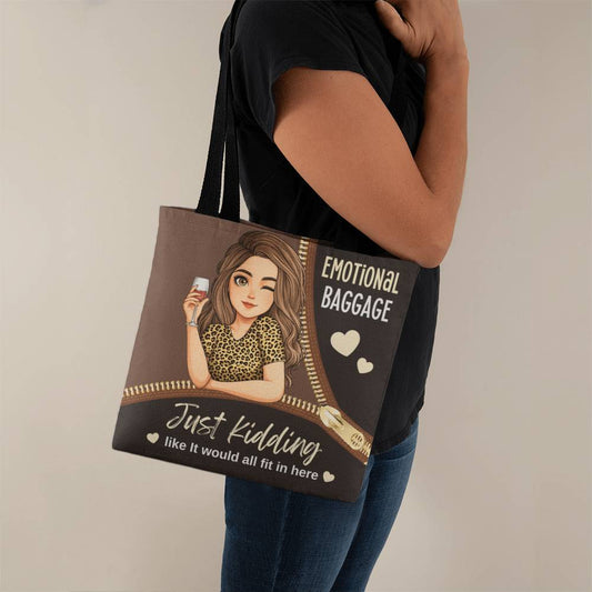 Personalized "Emotional Baggage" Humorous Tote Bag - 1