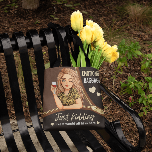 Personalized "Emotional Baggage" Humorous Tote Bag - 2