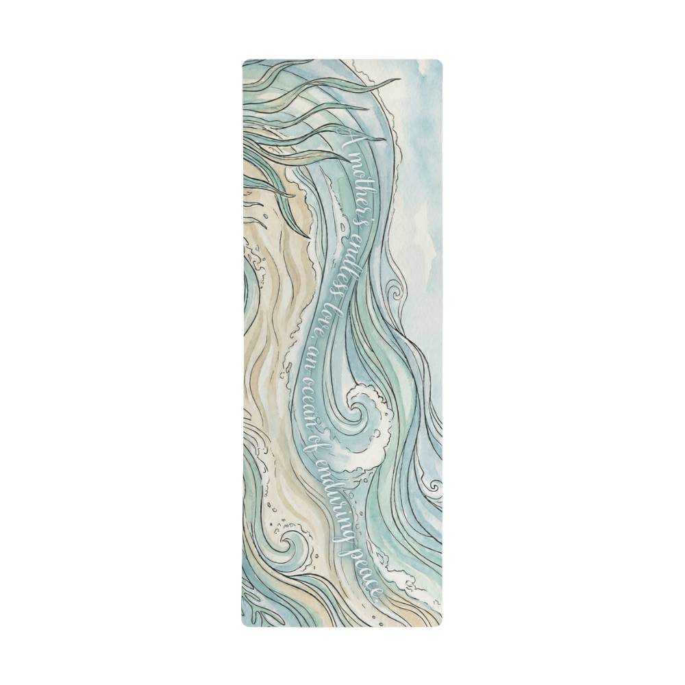 Premium Yoga Mat - Peaceful Ocean Theme