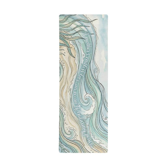 Premium Yoga Mat - Peaceful Ocean Theme