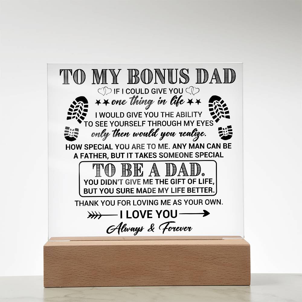 To my Bonus Dad