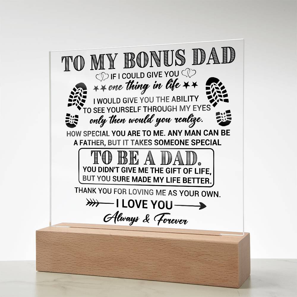 To my Bonus Dad