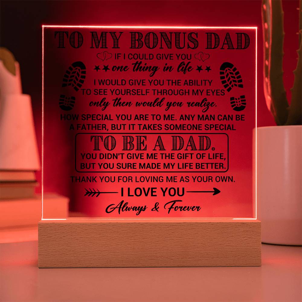 To my Bonus Dad