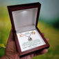 First Mother's Day - Heart with Baby Feet Necklace