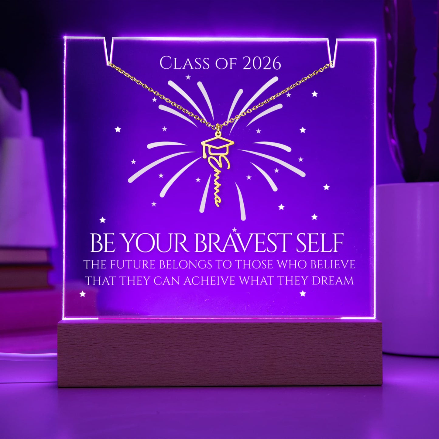 Keepsake Acrylic Bundle - Necklace and Stand