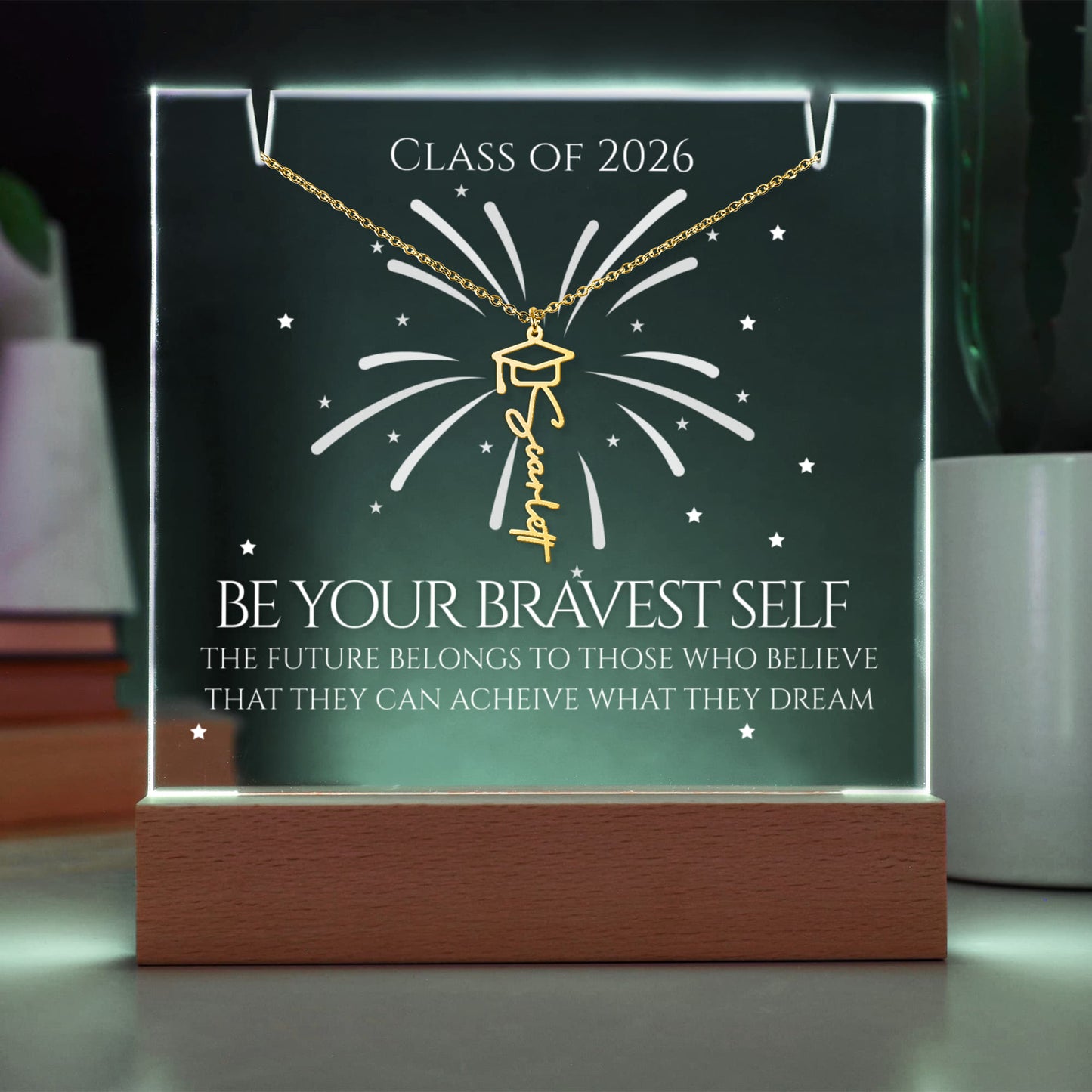 Keepsake Acrylic Bundle - Necklace and Stand