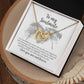 To My Soulmate - Interlocking Hearts with Message Card designed for Horse Lovers