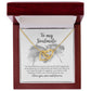 To My Soulmate - Interlocking Hearts with Message Card designed for Horse Lovers