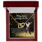 To My Dance Partner in Life - Interlocking Hearts - Sparkling Necklace for Wife Girlfriend Friend