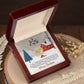 Intelocking Hearts Necklace - Romantic Christmas gift to wife, fiancée, girlfriend, life partner
