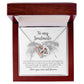 To My Soulmate - Interlocking Hearts with Message Card designed for Horse Lovers